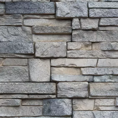 Detail of a dry-stacked stone wall
